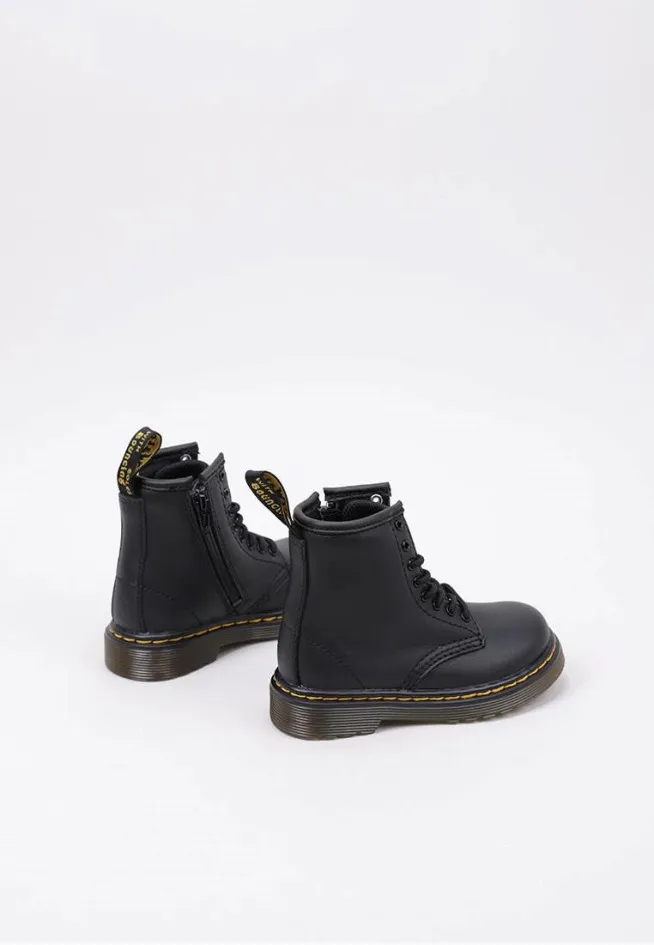 1460 T-J Black Softy T Dr Martens BOTTES MILITAIRES PLATES