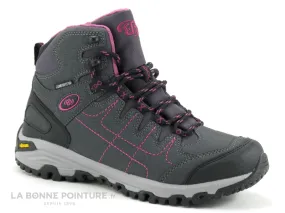 Achat chaussures Brutting Femme Chaussure de Sport, vente Brutting MOUNT SHASTA High - Gris Rose Noir - Basket montante rando F