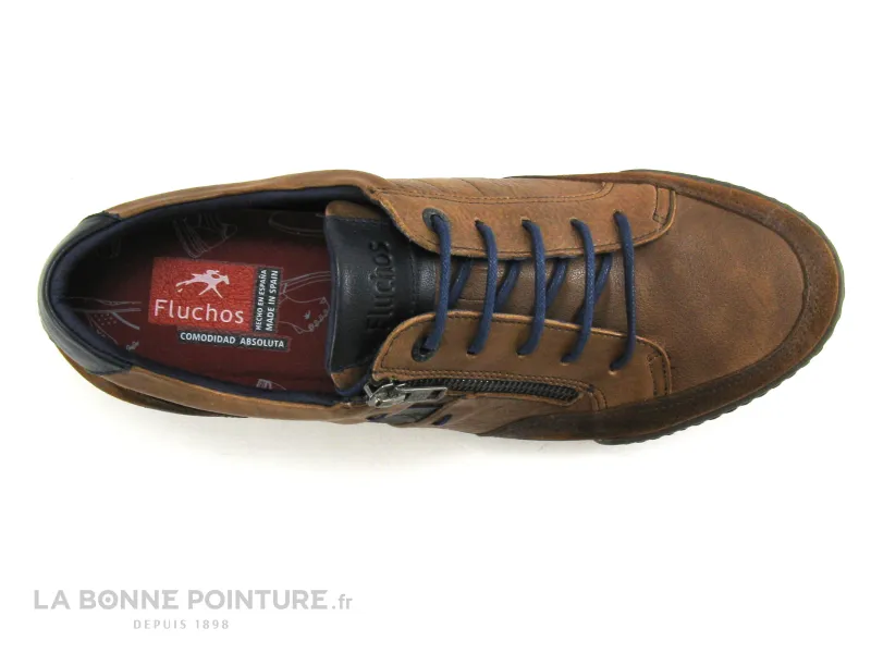 Achat chaussures Fluchos Homme Ville / Travail, vente Fluchos Etna F0251 Buttero - Marron - Bleu marine - Chaussure Homme