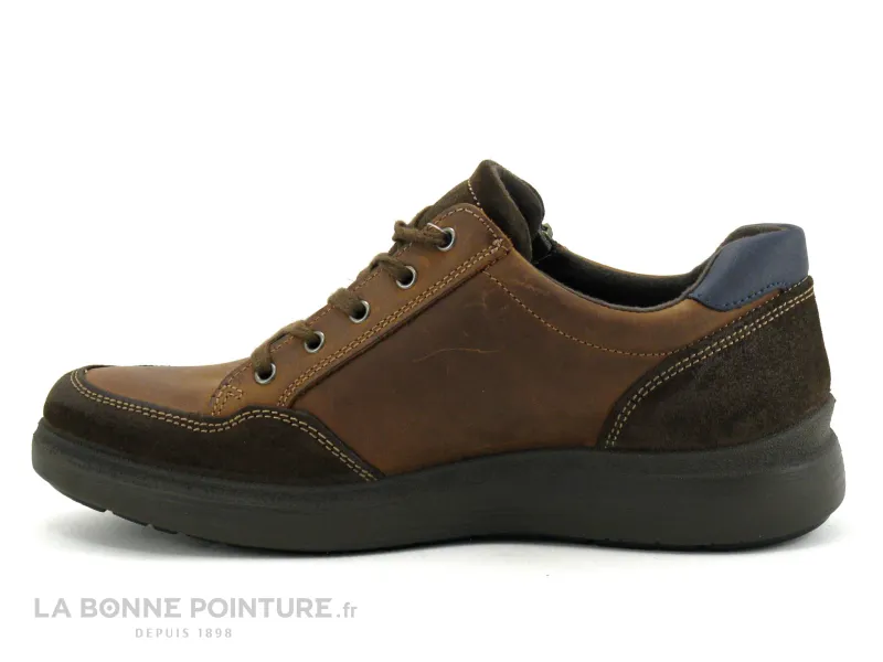 Achat chaussures Imac Homme Ville / Travail, vente Imac 451980 marron - Chaussure basse Homme avec zip et lacet