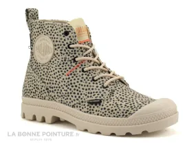 Achat chaussures Palladium Femme Chaussure en Toile, vente Palladium Pampa Hi Safari Sand print - 98617-267 - Basket montante