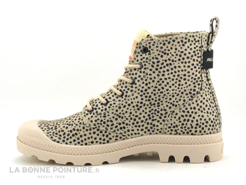 Achat chaussures Palladium Femme Chaussure en Toile, vente Palladium Pampa Hi Safari Sand print - 98617-267 - Basket montante