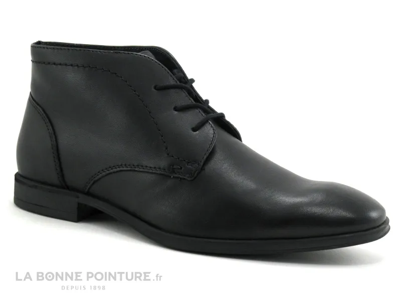 Achat chaussures Point d Orgues Homme Boots, vente Point d Orgues POMI Noir - Chaussure montante Homme