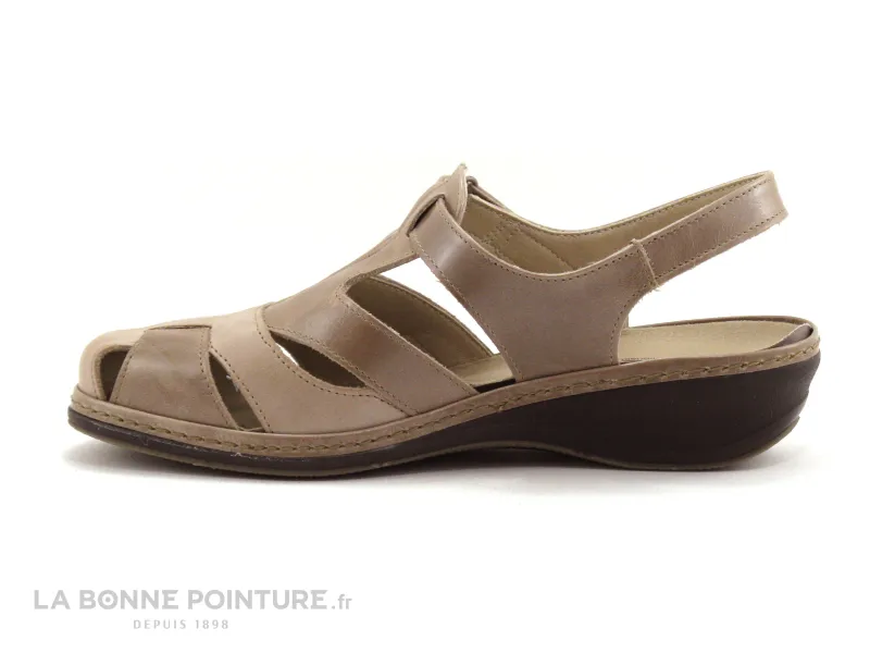 Achat chaussures Suave Femme Bout fermé, vente Suave Paris 0917T Peach Bisque Sandale bout ferme