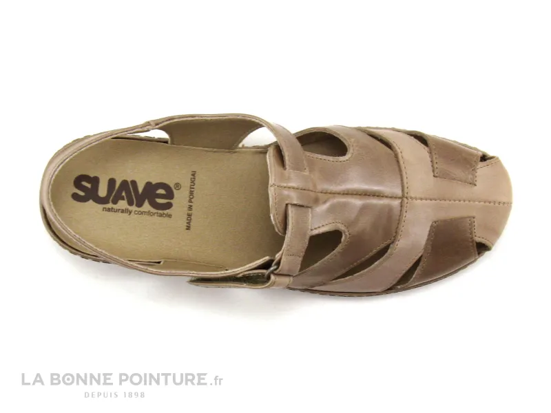 Achat chaussures Suave Femme Bout fermé, vente Suave Paris 0917T Peach Bisque Sandale bout ferme