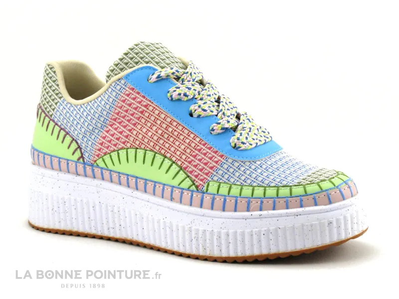 Achat chaussures Valentina Femme Basket, vente Valentina 605001 - Multicolore - Baskets plateforme Femme