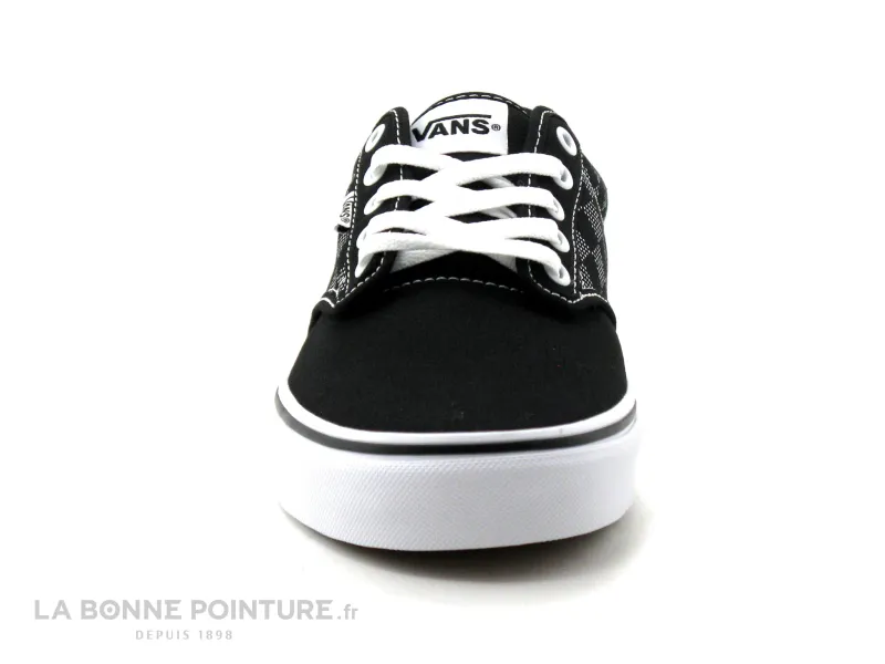 Achat chaussures Vans Homme Chaussure en Toile, vente Vans ATWOOD Checker Dot Black White - VN0A45J937L1 - Tennis toile H