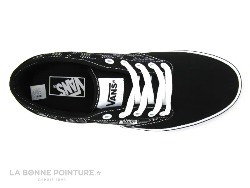 Achat chaussures Vans Homme Chaussure en Toile, vente Vans ATWOOD Checker Dot Black White - VN0A45J937L1 - Tennis toile H