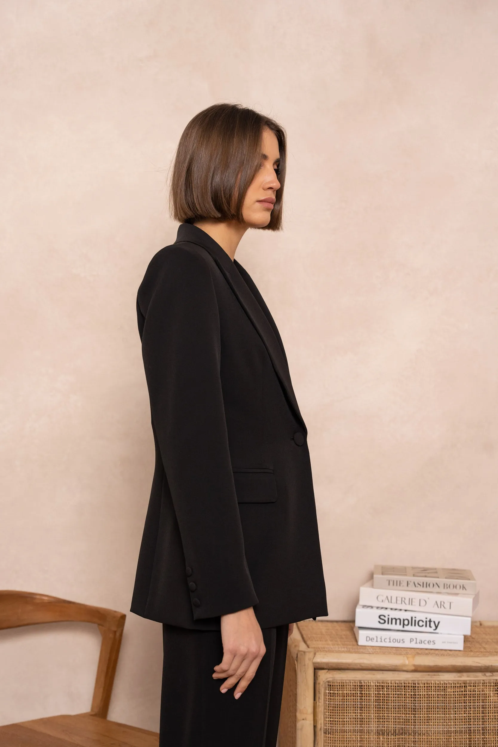 Blazer cintre Noir Karine