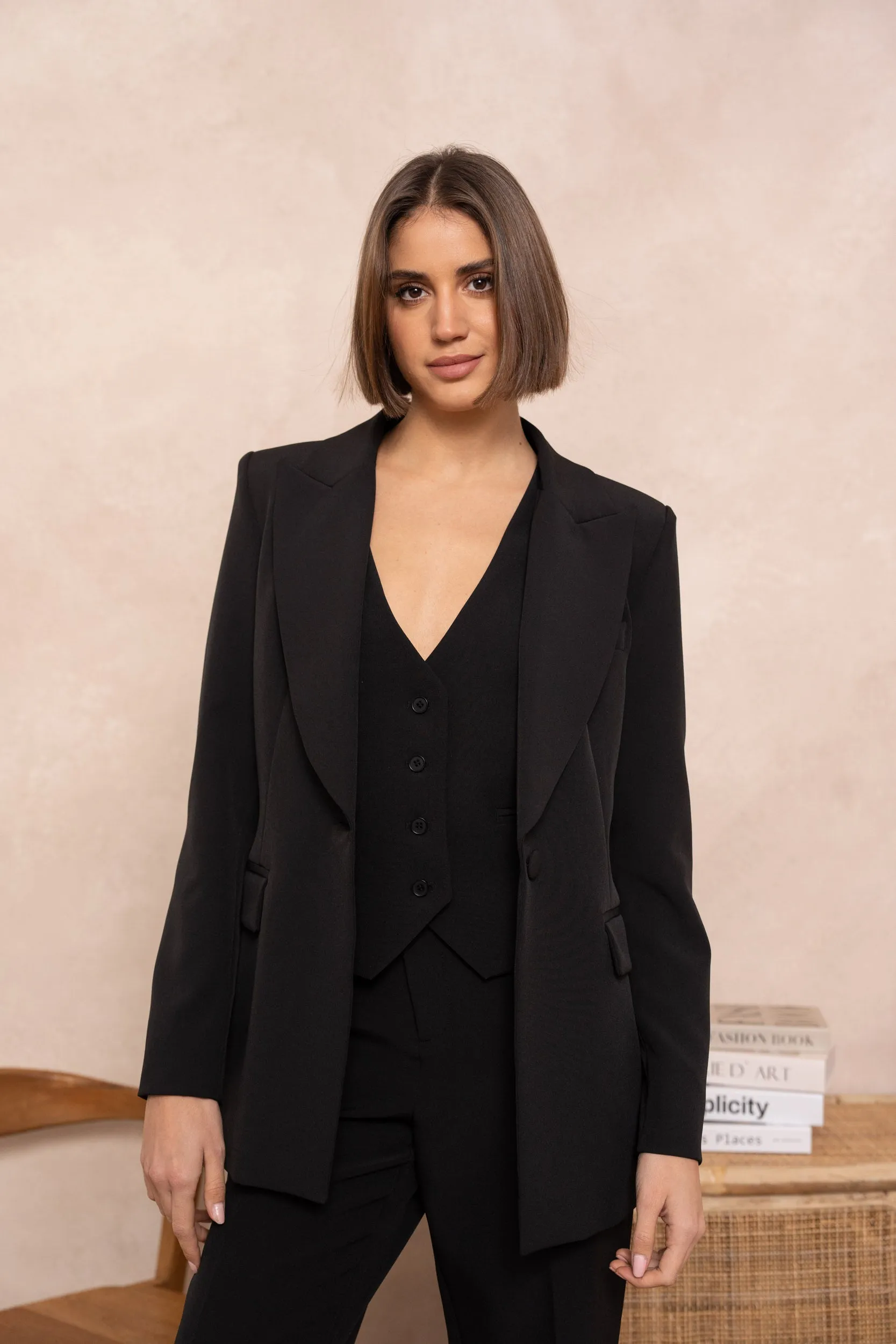 Blazer cintre Noir Karine