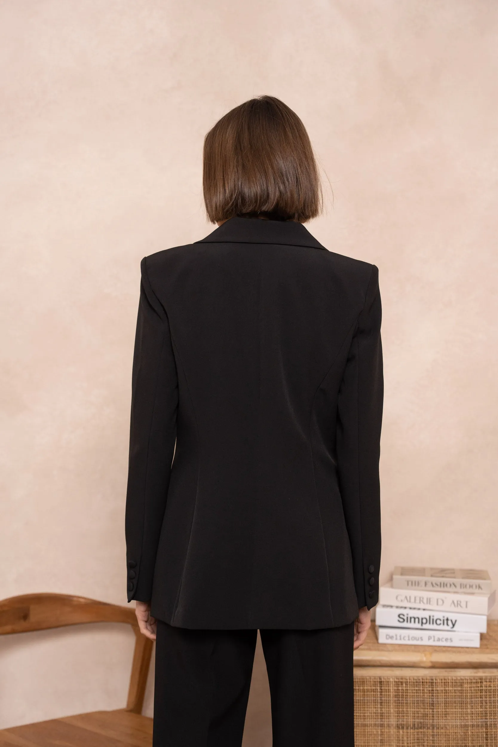 Blazer cintre Noir Karine