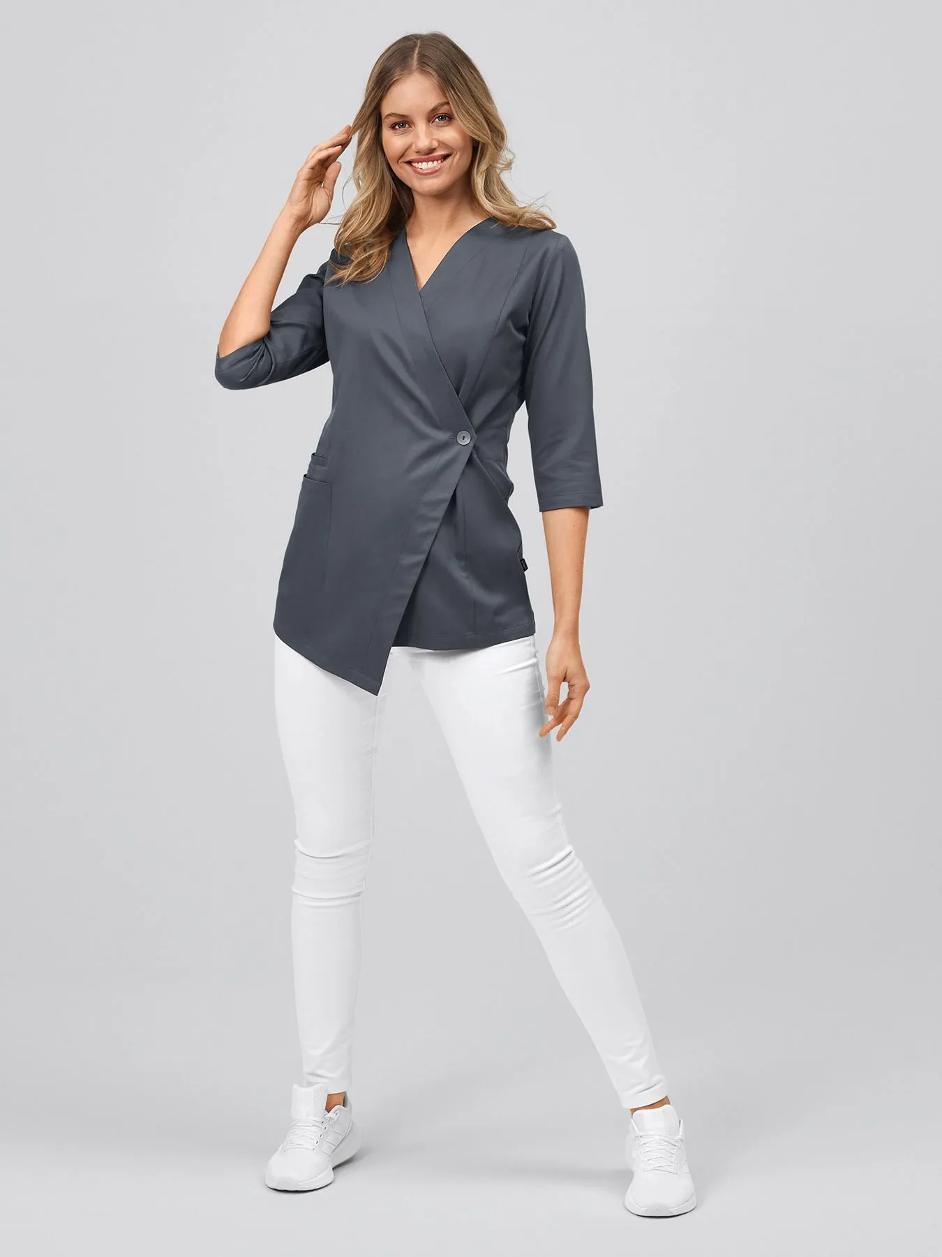 Blouse médicale – cache-cœur