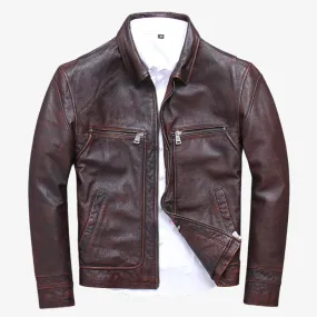 Blouson Cuir Homme Vintage