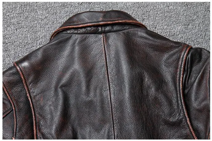 Blouson Cuir Homme Vintage