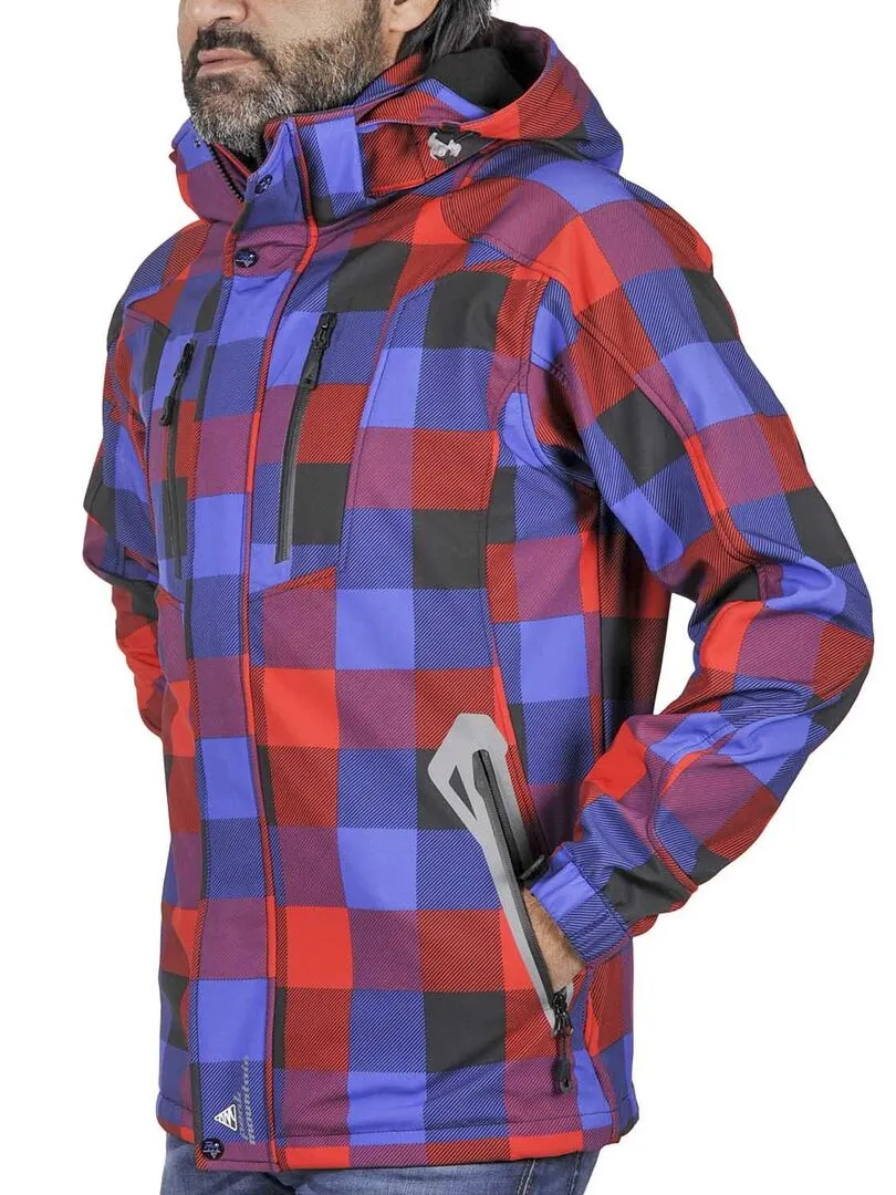 Blouson de ski homme CINA - PEAK MOUNTAIN - Rouge