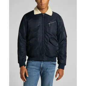 Blouson Homme Flight Jacket bleu foncé en nylon Lee - Manteau / Blouson Homme sur MenCorner