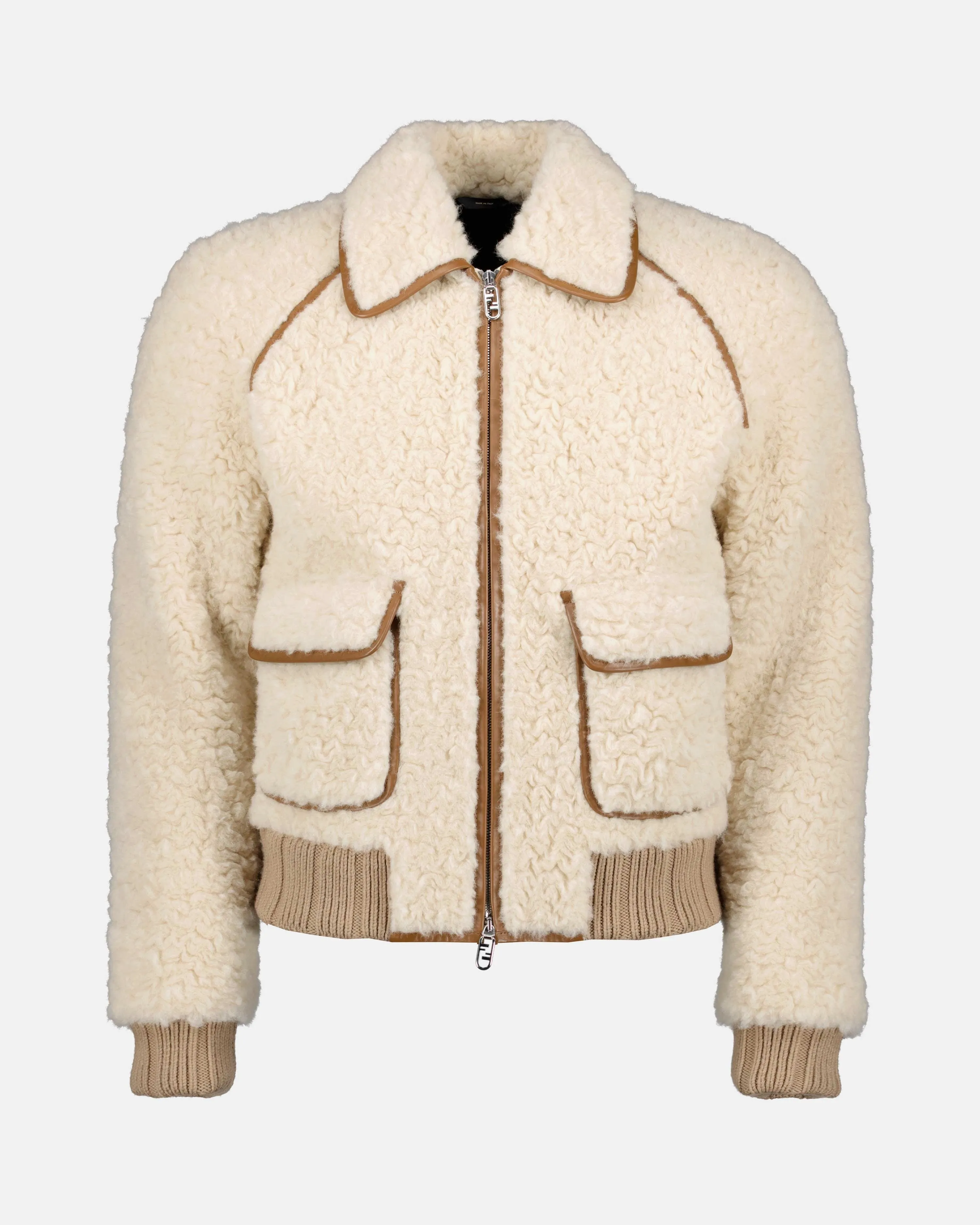 Bomber shearling