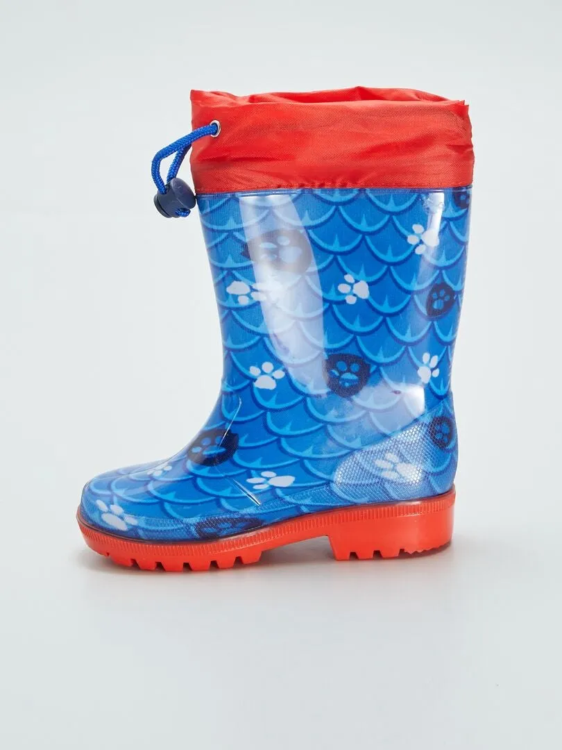 Bottes de pluie 'Pat'Patrouille' - bleu