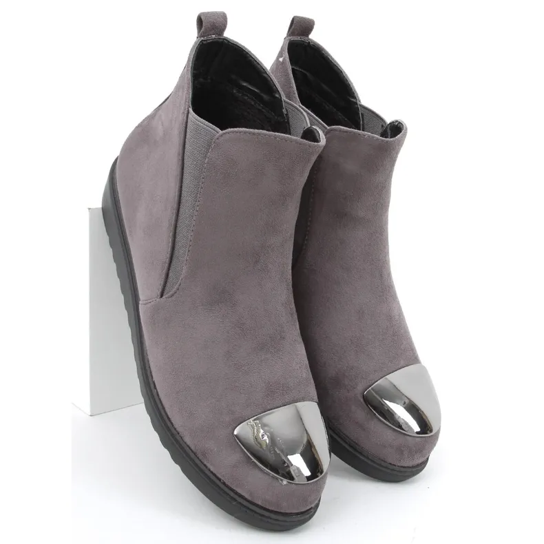 Bottes Jodhpur Tress Gris