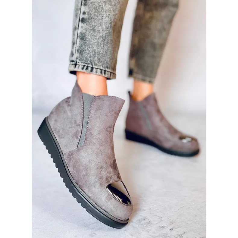 Bottes Jodhpur Tress Gris