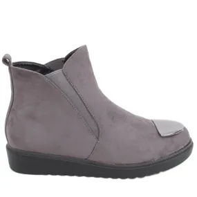 Bottes Jodhpur Tress Gris