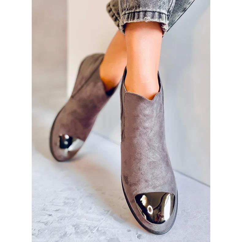 Bottes Jodhpur Tress Gris