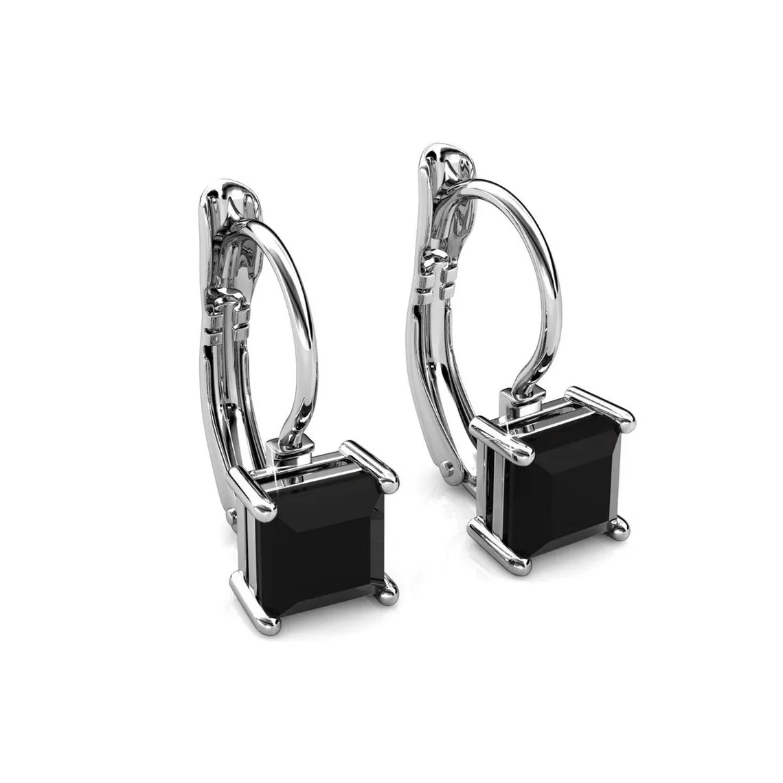 Boucles d’oreilles DE0007-S-BK MYC-Paris Square | 3 Suisses