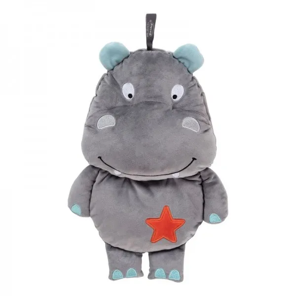 Bouillotte à eau Peluche Hippopotame pour enfant - 0,8l