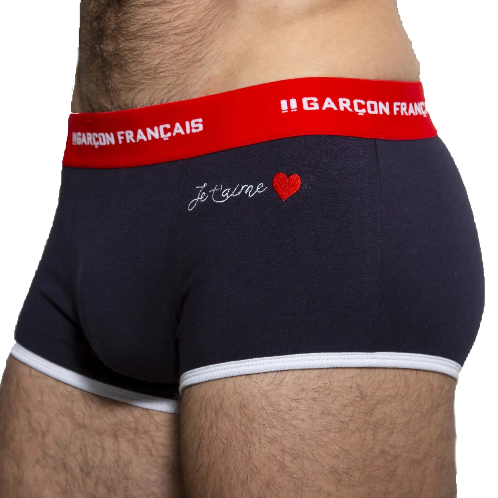 Boxer Garçon Français Je t'aime - Garçon Français : vente shorty bo...