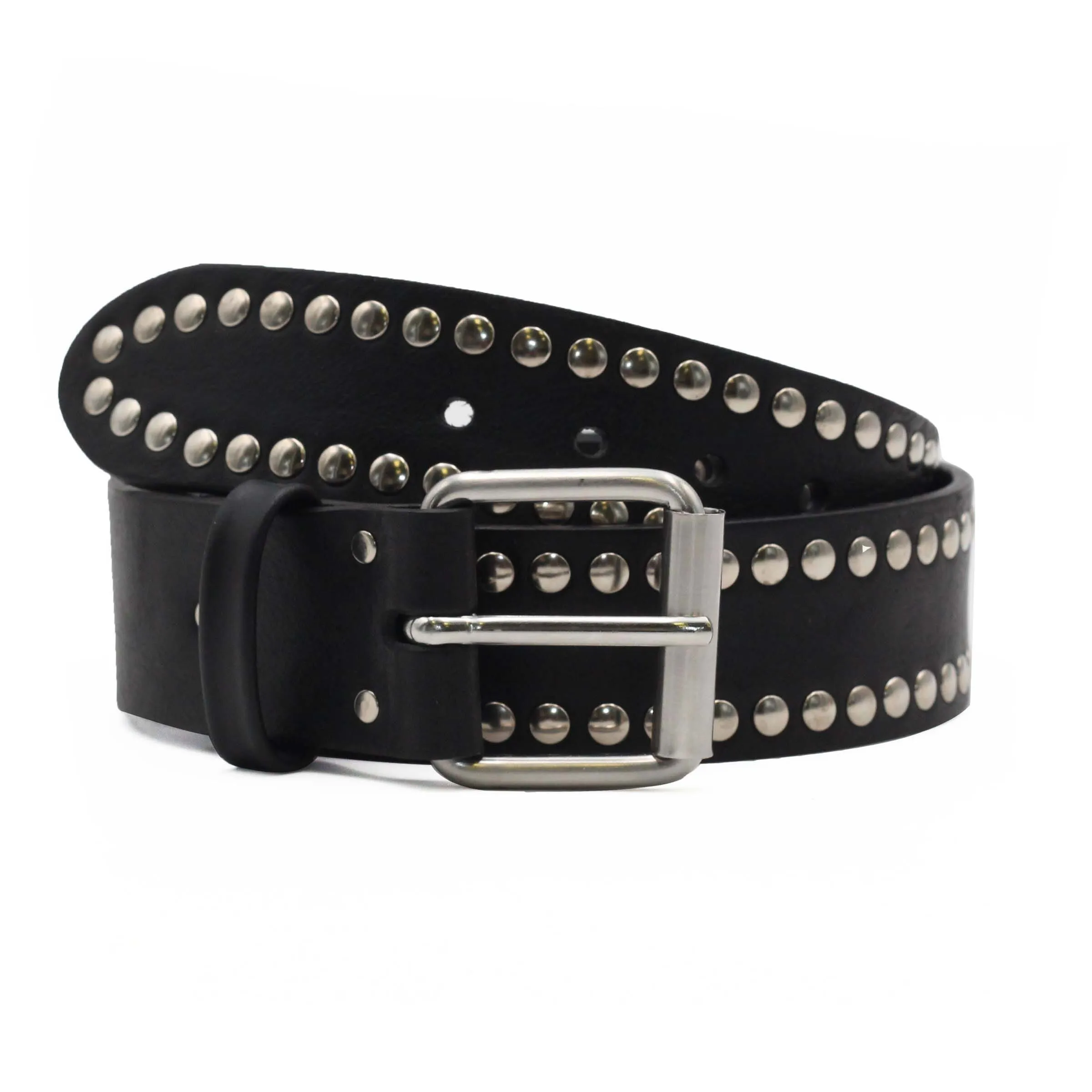 Ceinture cloutée cuir noir