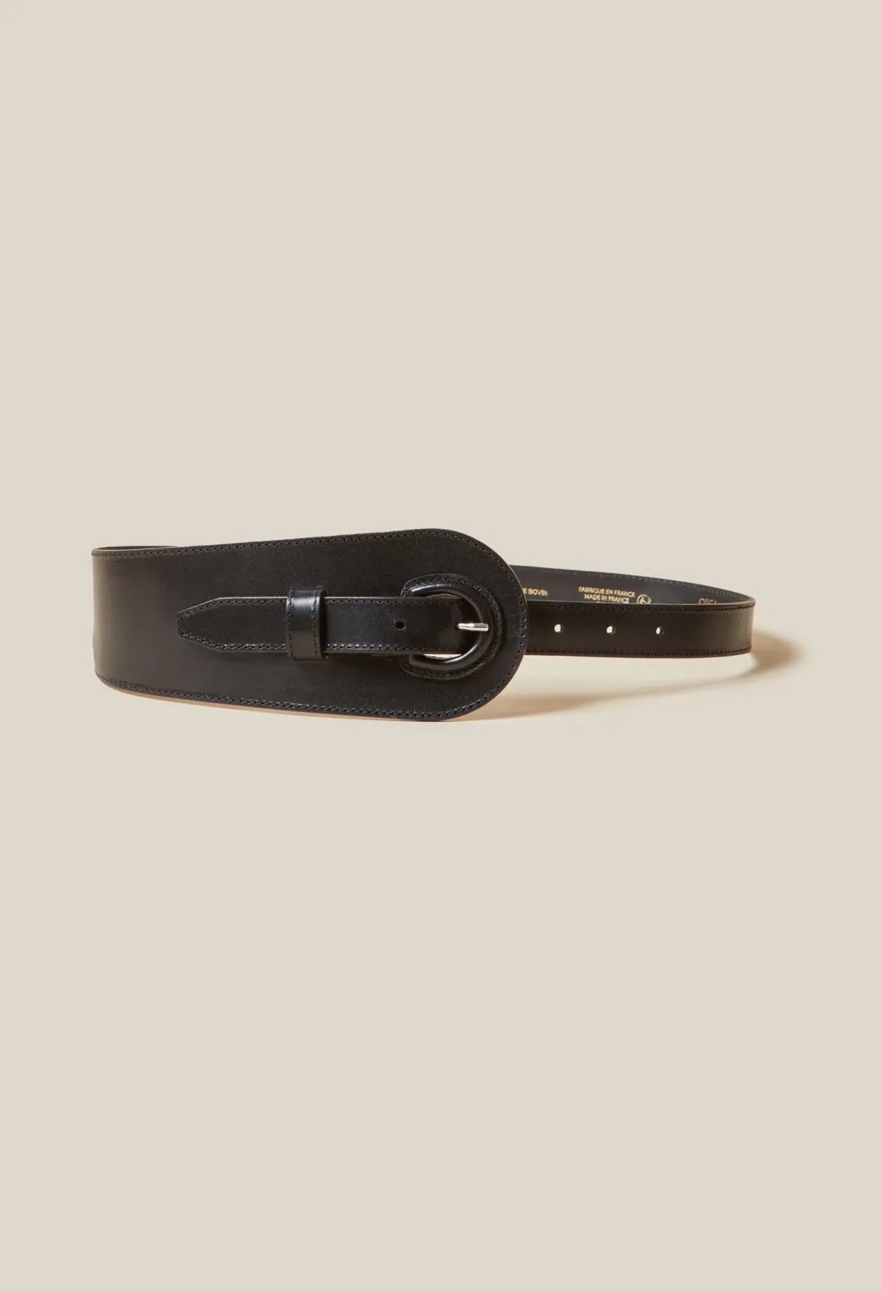 Ceinture cuir noir | Claudie FR