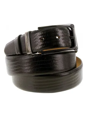 Ceinture cuir SNAKE - Noir