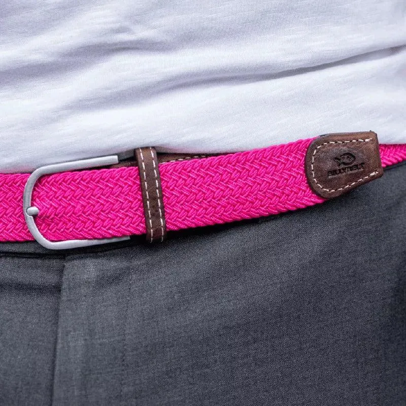 CEINTURE TRESSÉE ROSE FUSCHIA