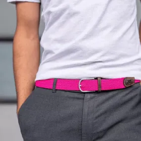 CEINTURE TRESSÉE ROSE FUSCHIA