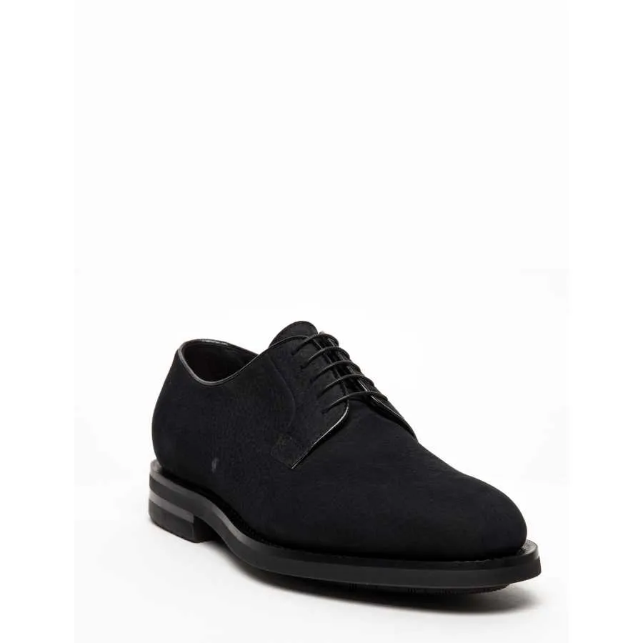 Chaussure Richelieu En Cuir Grainé Noir - Santoni pour homme