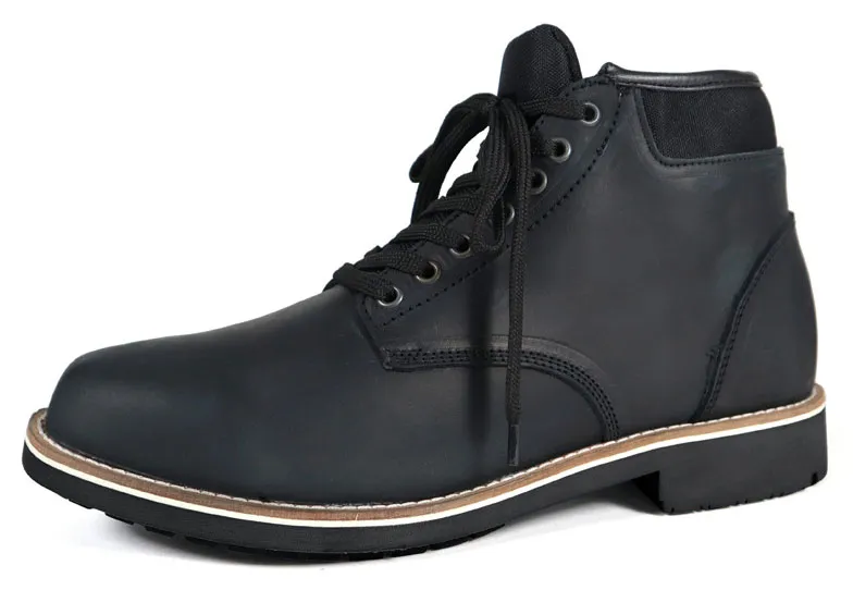 Chaussures Harisson Custer Commando noir, chaussures moto