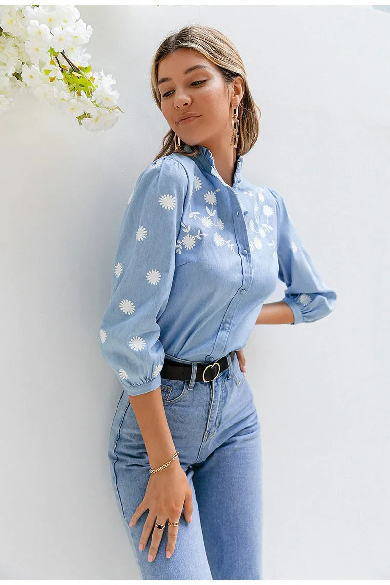 Chemise Jean Femme Vintage