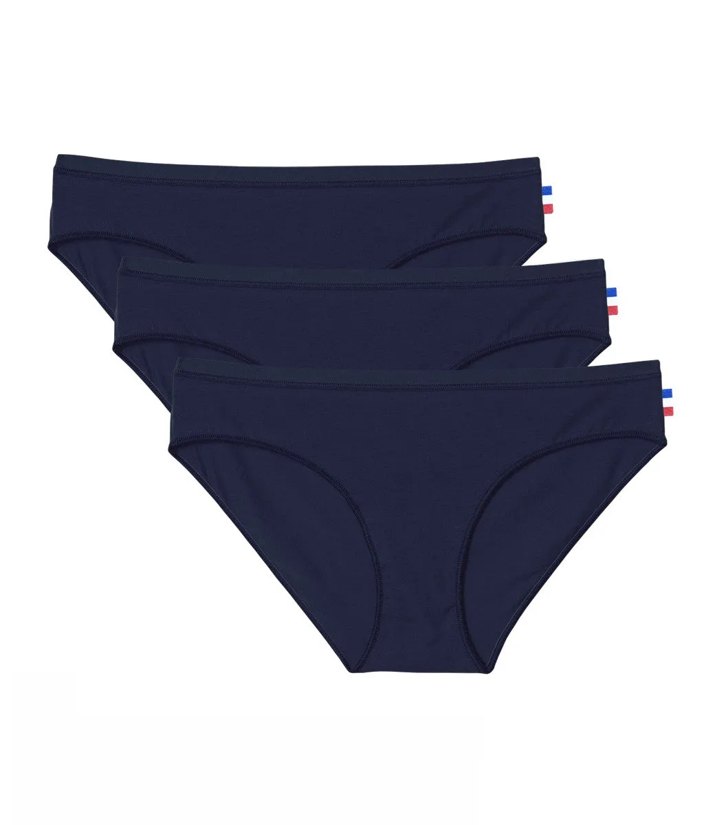 Culotte Femme Marine x3 - Pack Intemporel