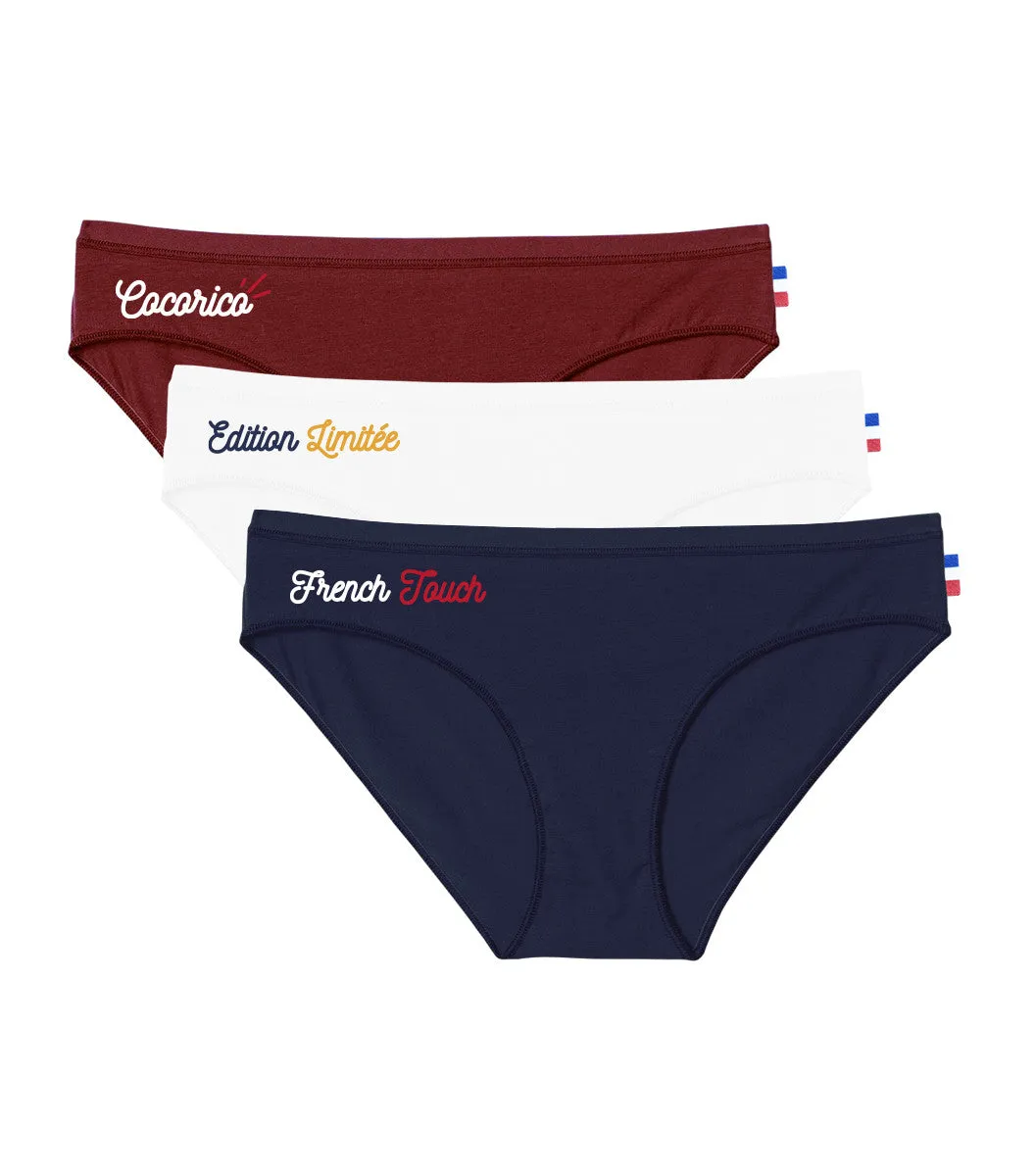 Culotte Femme x3 - Pack Cocorico