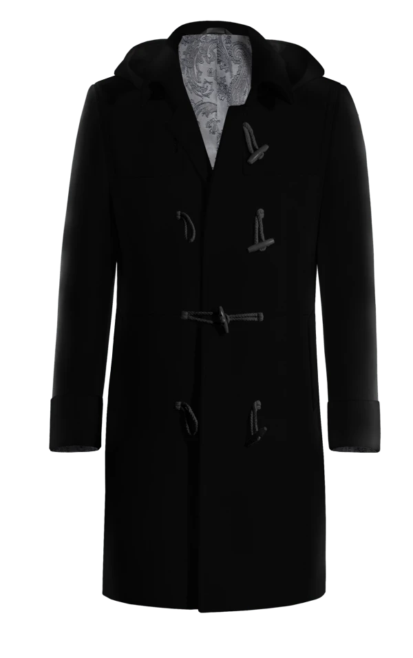 Duffle coat long noire