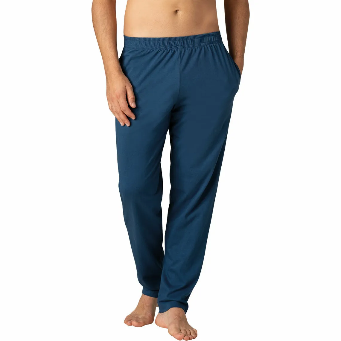 Ensemble pyjama long col ouvert pour homme en Coton Bio rouge | 3 Suisses