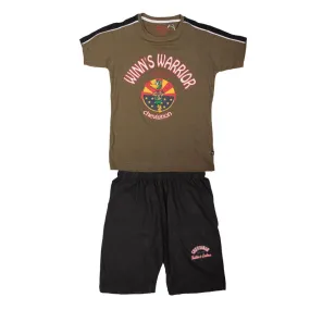 Ensemble pyjama tee shirt et short en coton warrior Enfant CHEVIGNON 