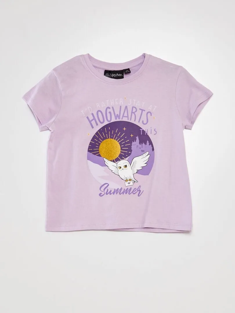 Ensemble pyjama 'Harry Potter'  t-shirt + pantalon - 2 pièces - Violet