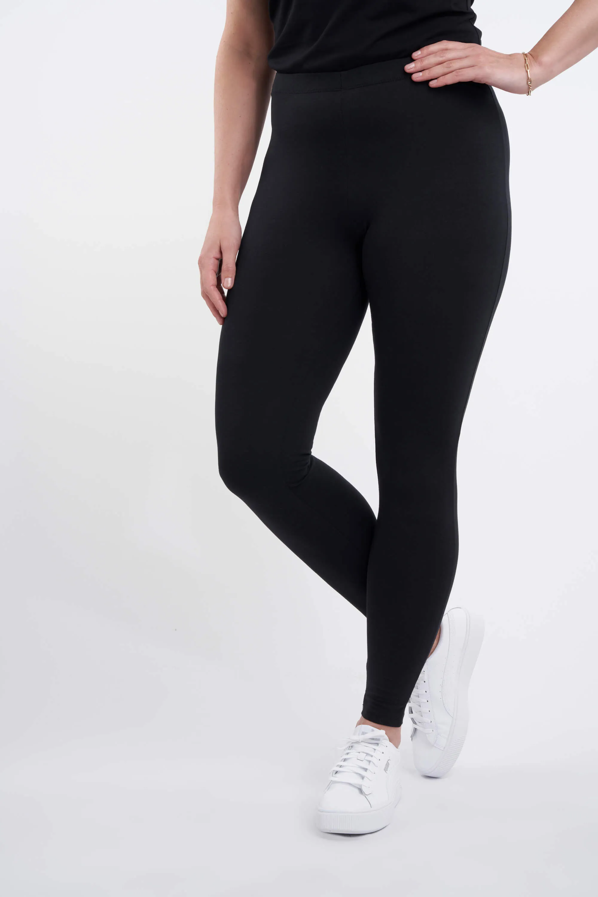 Femmes Lot de deux leggings Noir | MS Mode