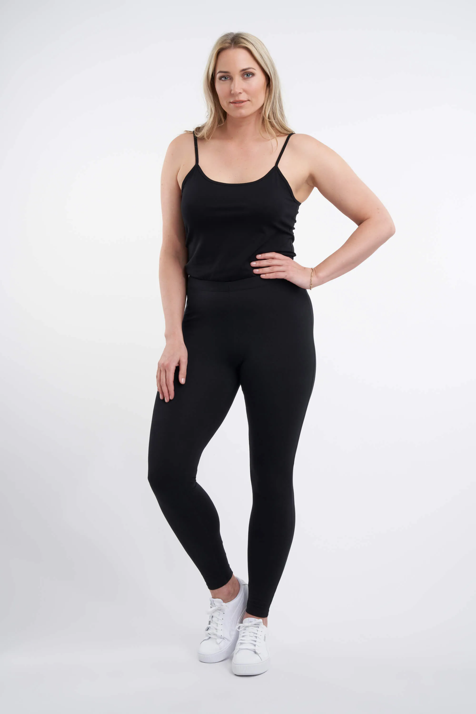 Femmes Lot de deux leggings Noir | MS Mode