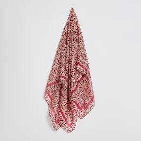 Foulard carré de soie imprimé