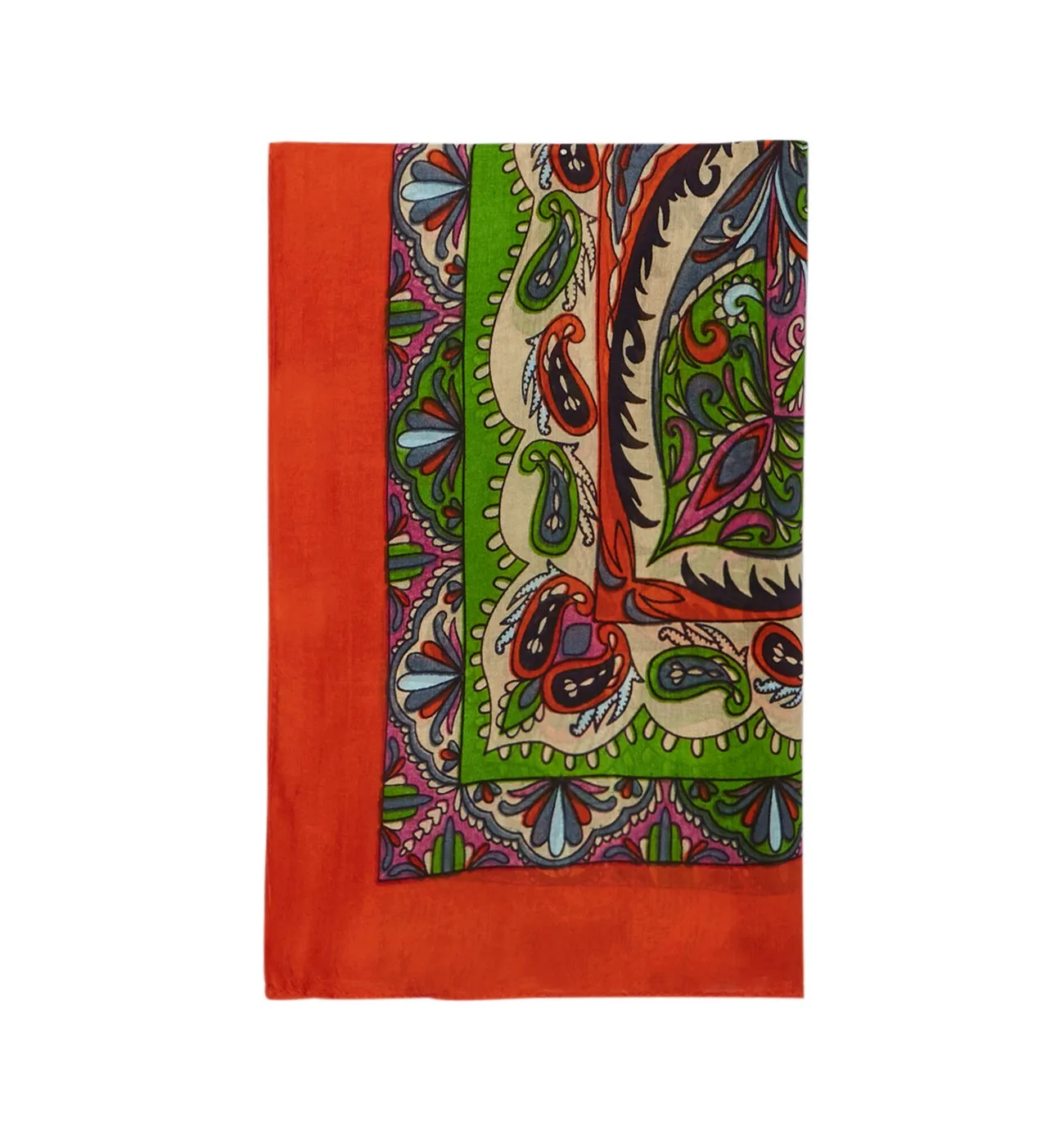 Foulard en soie imprimée - Imprimé multicolore