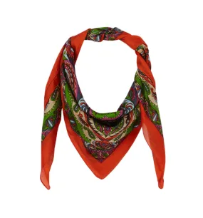 Foulard en soie imprimée - Imprimé multicolore