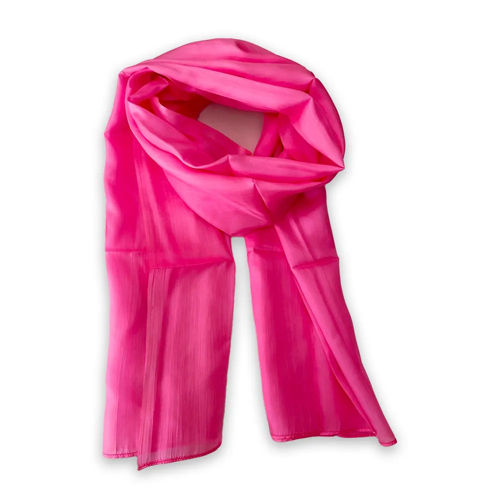 Foulard en soie rose Toulouse | Atelier de Hoi An