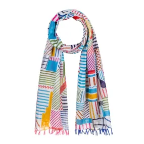 Foulard fantaisie Gribouille Multicolore